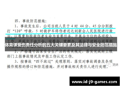 体育课受伤责任分析的五大关键要素及其法律与安全防范措施