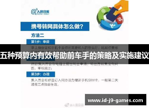 五种预算内有效帮助前车手的策略及实施建议
